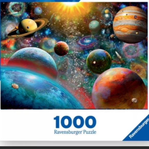 🌎 SOLD. Ravensburger Puzzle Planetart Vision 1000 PC Space Planets BNIB 🪐 - Picture 2 of 2